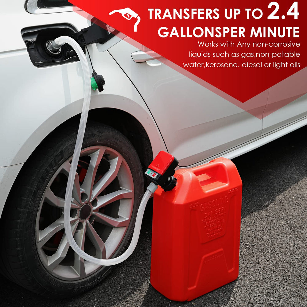 FPOWER extra-long hose enables reach to distant containers.