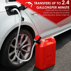 FPOWER extra-long hose enables reach to distant containers.