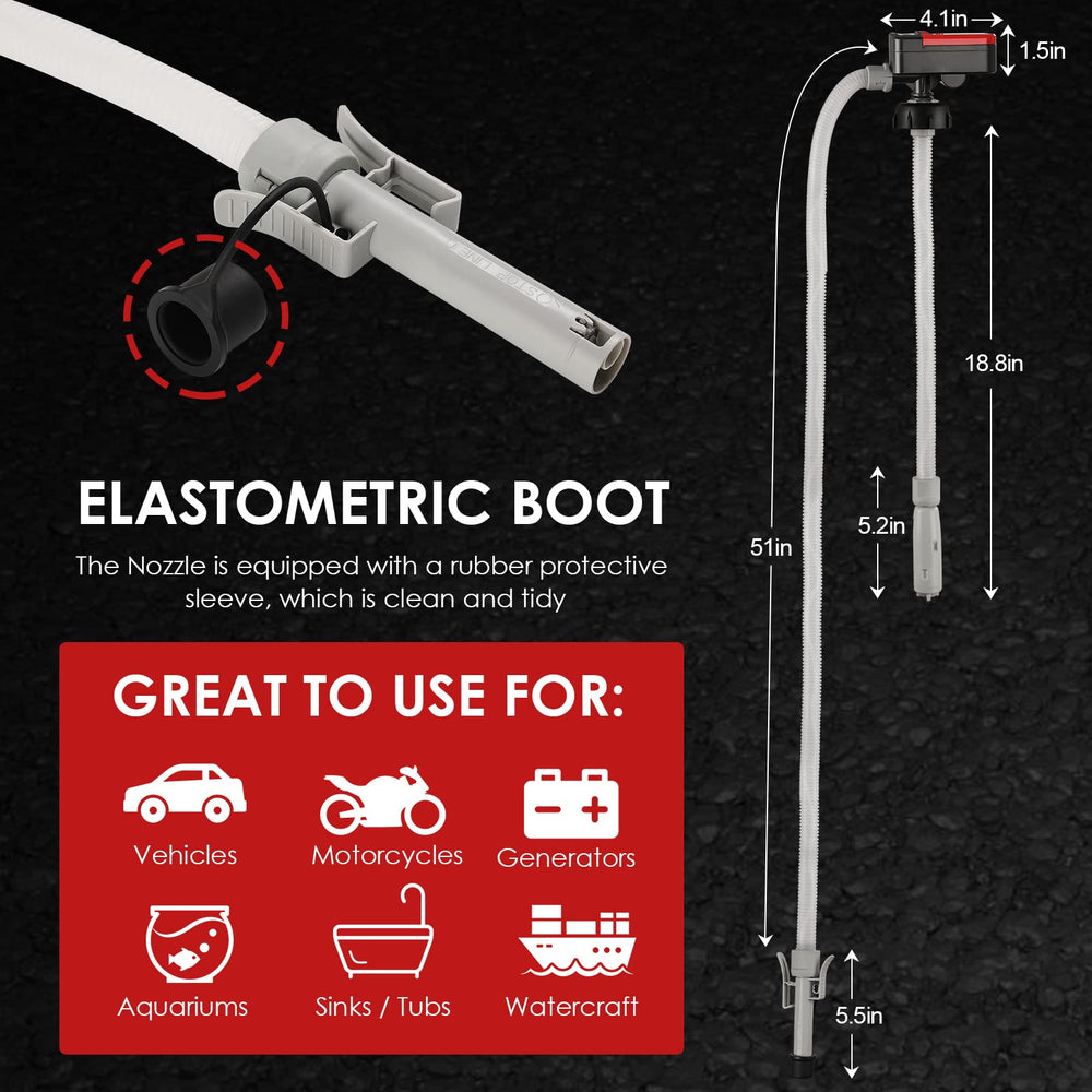 FPOWER 2.4 GPM flow delivers faster transfers with less effort.