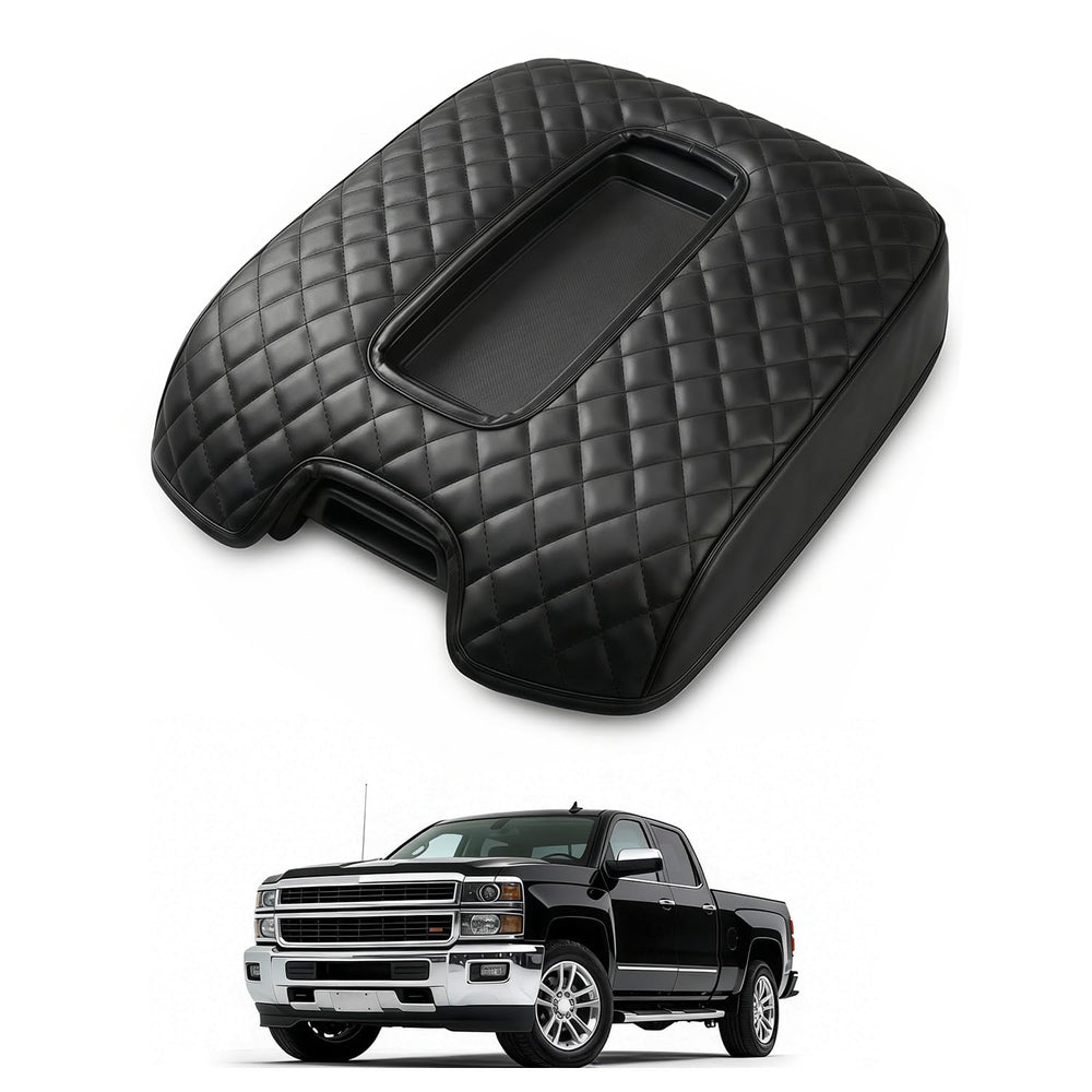 FQMY center console cover designed for Silverado fit enhances style and protects the console.