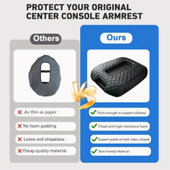 Scratch-resistant leather from FQMY shields the console from daily wear.