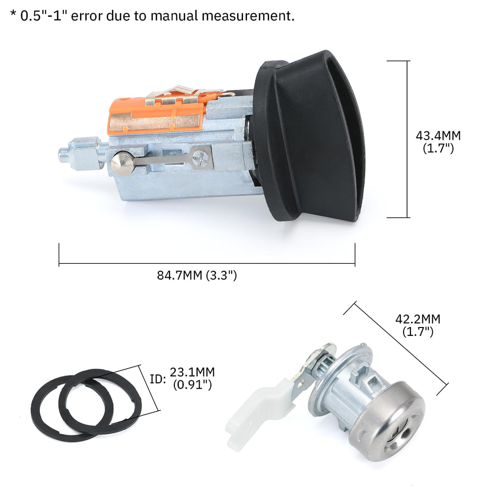 FQRANBO door lock cylinders for Ford Excursion 2000-2005, secure operation.