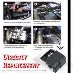 FQRANBO Malibu fuse block protects circuits with automatic response.