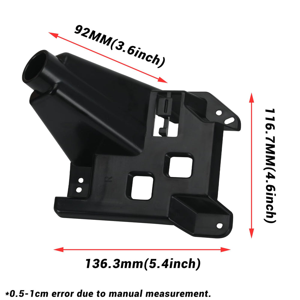 FQRANBO curved-edge tail-light bracket fits the rear bumper for a clean look.