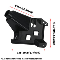 FQRANBO curved-edge tail-light bracket fits the rear bumper for a clean look.
