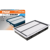 FRAM Extra Guard CA11942 air filter packaging shows durable construction for quick DIY replacement