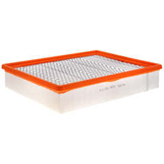 FRAM Extra Guard CA8756 filter element closeup highlighting dense media for dirt trapping.