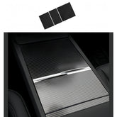 Frani center console wrap carbon fiber for Model 3 Highland, sleek interior upgrade