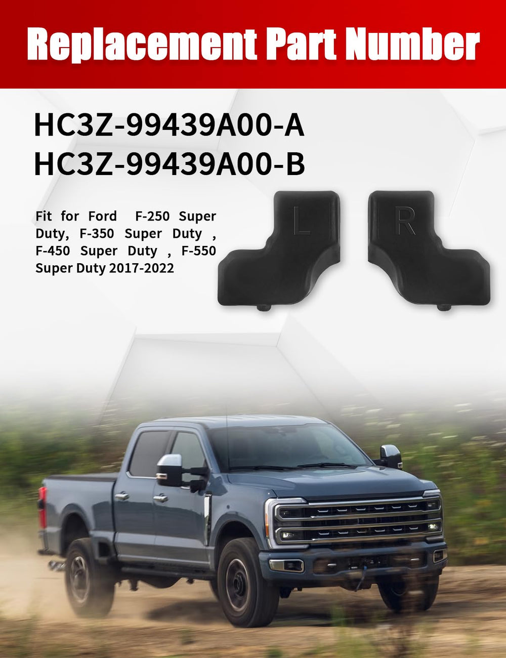Frautumnther tailgate bumper kit contents with clips and bolts for easy installation.