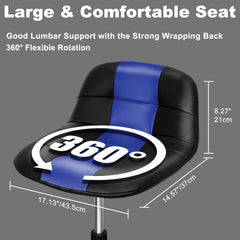 FreekyFit back-supported seat cushions the lower back during long tasks