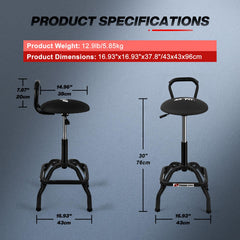 FreekyFit Stool waterproof PVC seat cleans easily after spills