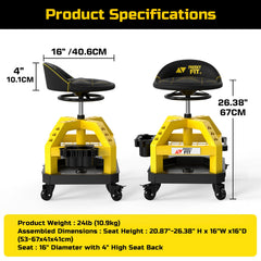 FreekyFit 360-degree swivel supports quick positioning around your project.
