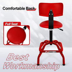 FreekyFit Shop Stool heavy-duty frame supports demanding workshop use.