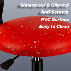 FreekyFit Shop Stool waterproof PVC seat cleans easily after spills.