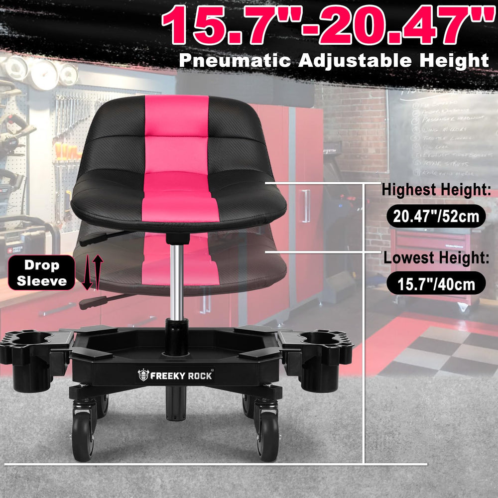 FREEKYROCK adjustable-height pneumatic stool adapts to task height
