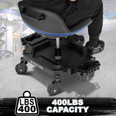 FREEKYROCK with backrest supports longer tasks comfortably