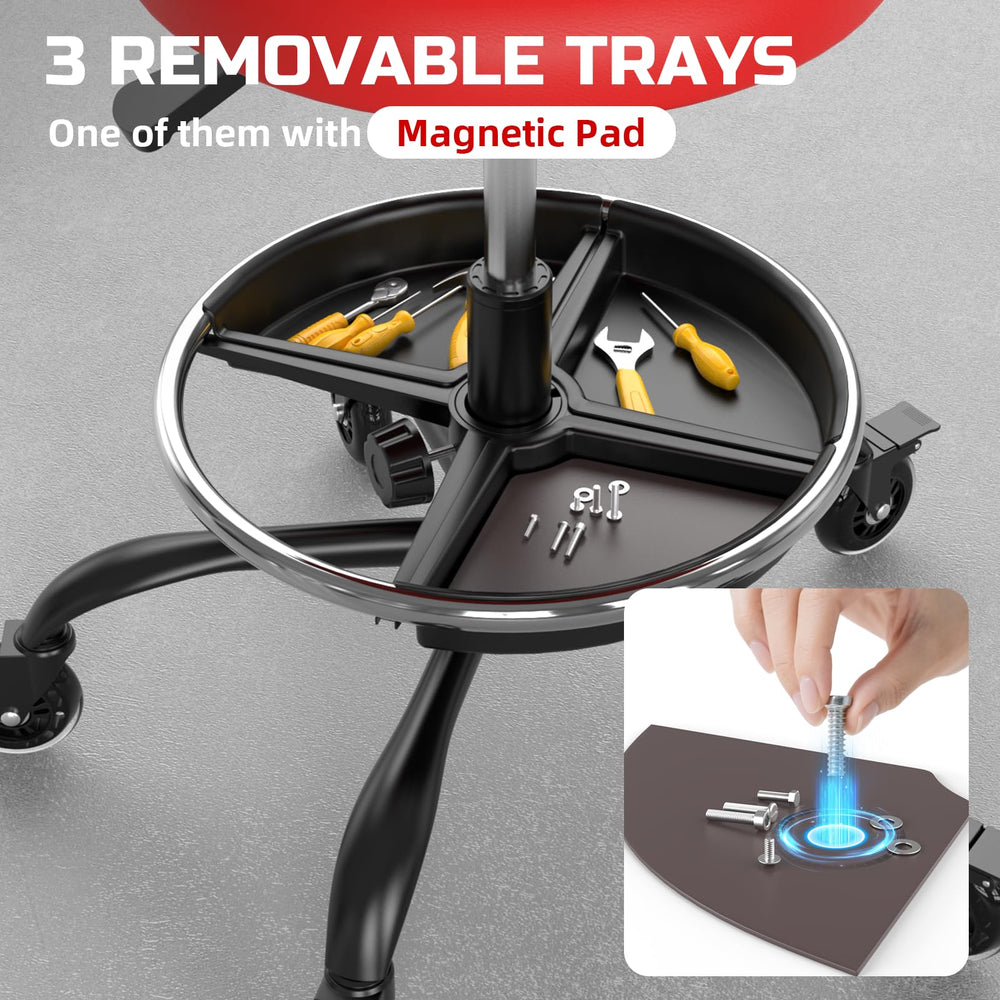 Freekyrock magnetic liner tray secures metal parts securely.
