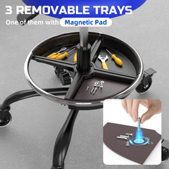Freekyrock magnetic tray helps secure metal parts while you work.