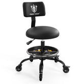 FREEKYROCK rolling shop stool with wheels enables smooth mobility for garage tasks.