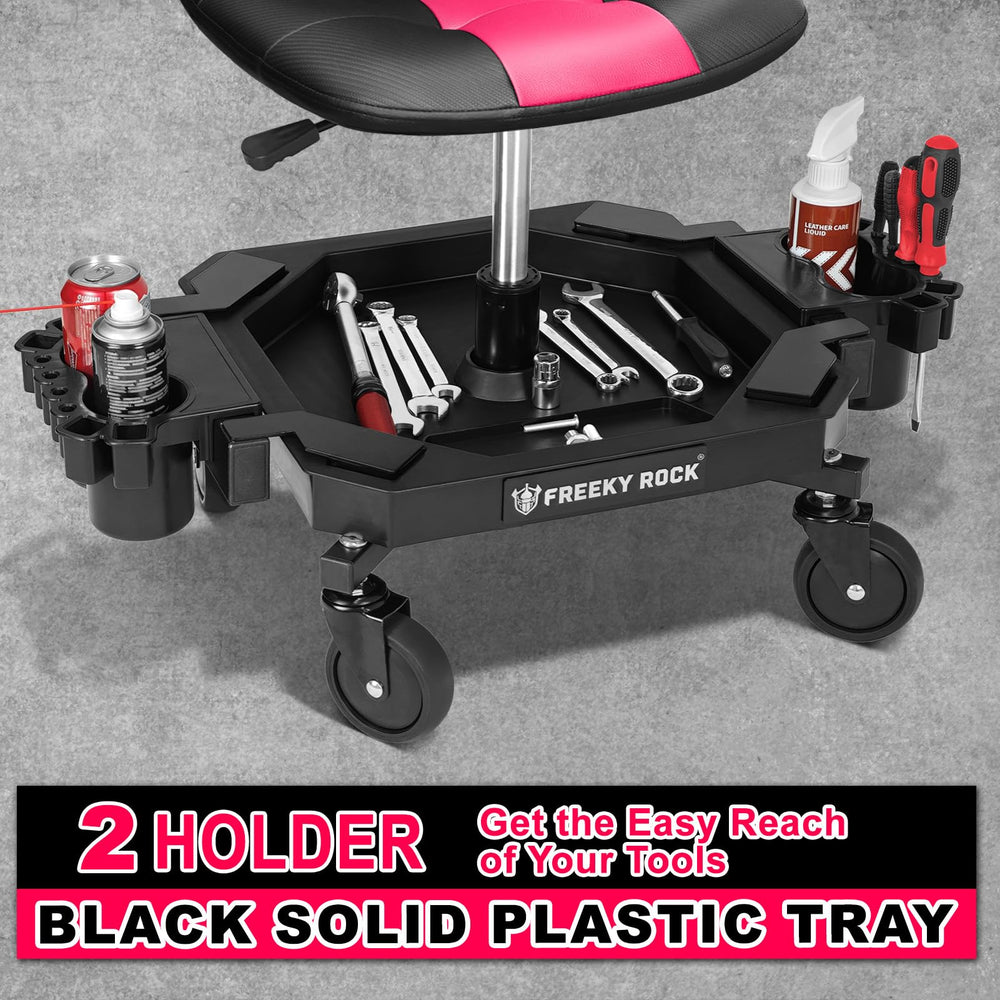 FREEKYROCK waterproof leather seat resists spills and wipes clean