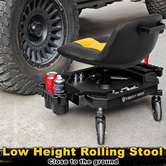 FREEKYROCK yellow stool design for high visibility