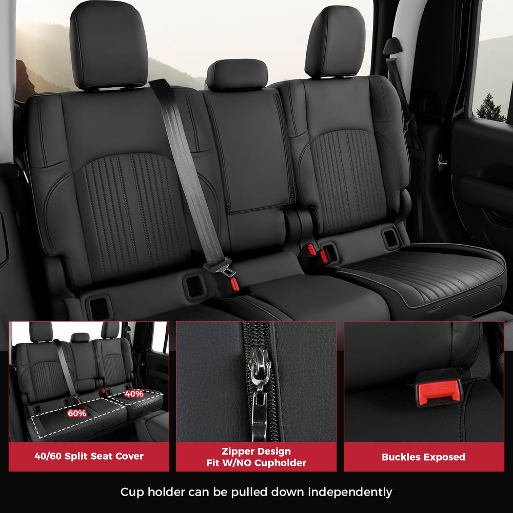 FREESOO Gladiator seat detail with durable stitching.