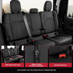 FREESOO Gladiator seat detail with durable stitching.