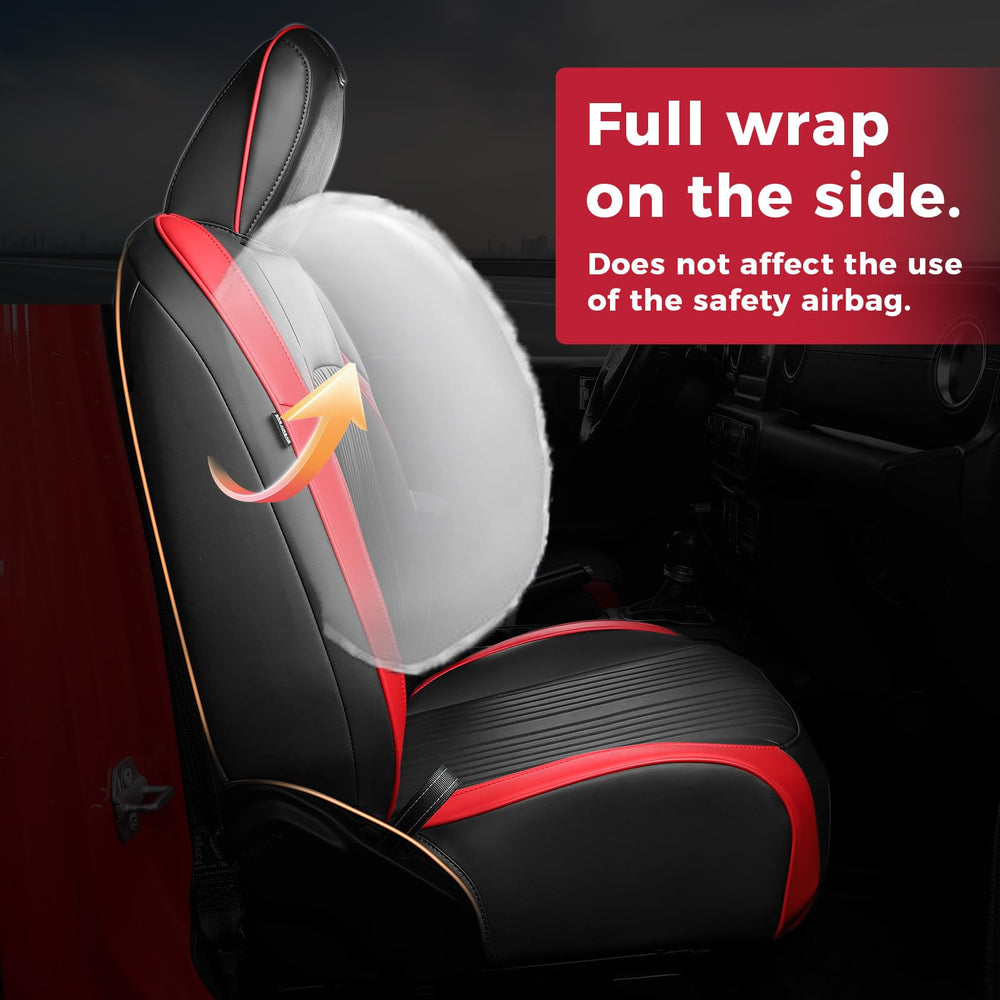 FREESOO installation video guide image for Gladiator JT seat covers.