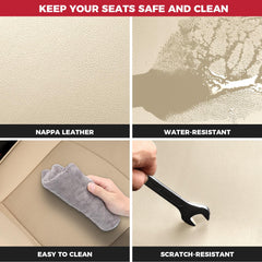 FREESOO RAV4 beige seat covers—luxury look that complements your interior.