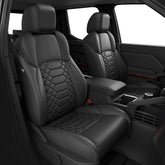 FREESOO Tacoma full set seat covers in a dark interior, premium look and protection.