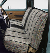 Fremont Auto Baja saddle seat cover front view showing durable protection for full-size benches
