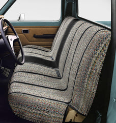 Fremont Auto Baja saddle seat cover front view showing durable protection for full-size benches