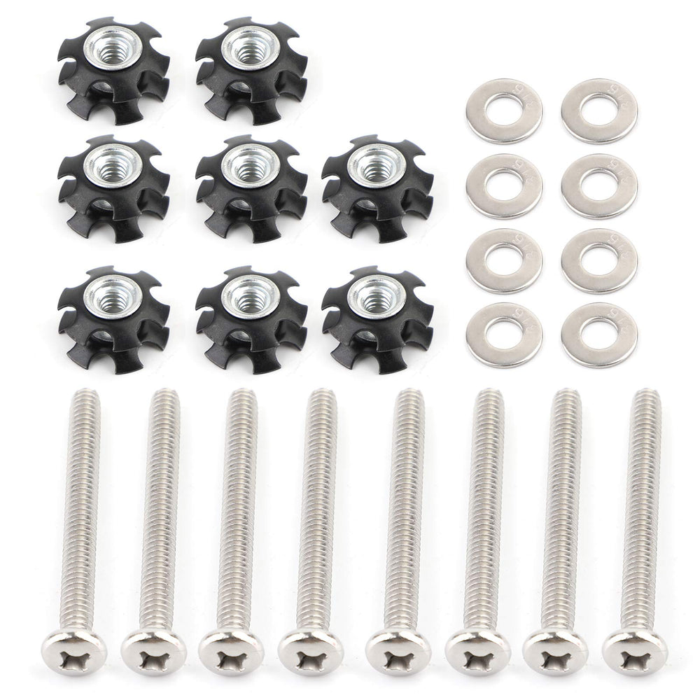 Frezon stainless steel nuts close-up for RV ladder repair, highlighting durability