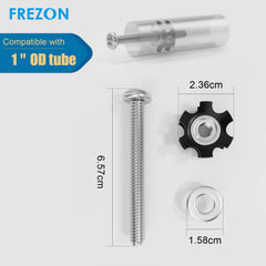 Frezon RV ladder repair kit stainless steel nuts installed on ladder
