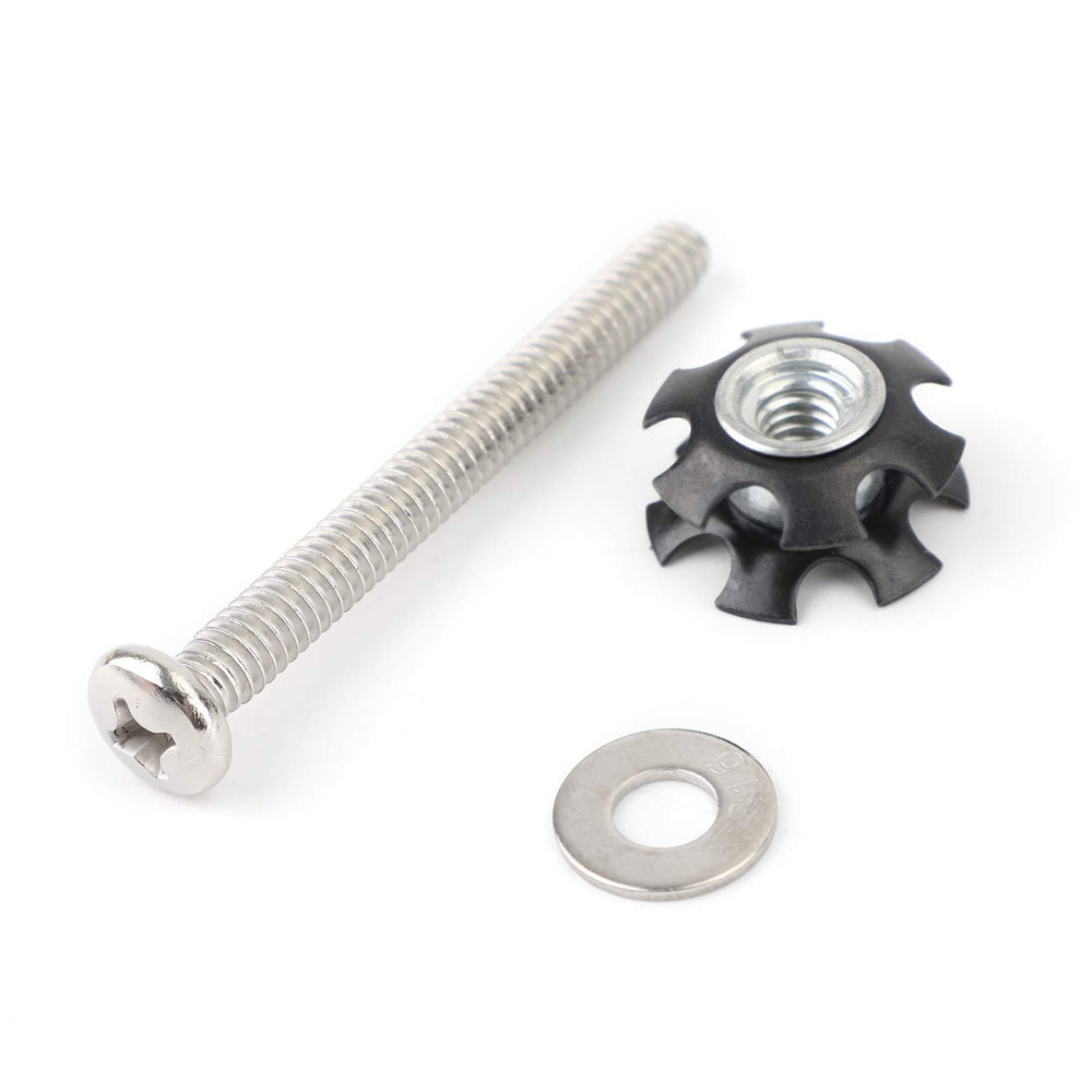 Frezon repair kit nuts displayed with RV ladder hardware components