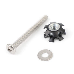 Frezon repair kit nuts displayed with RV ladder hardware components