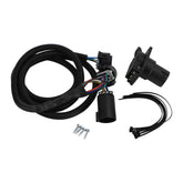 Frezon truck bed wiring harness mounted on left bed wall for Ford Super Duty with reliable 7-pin hookup.