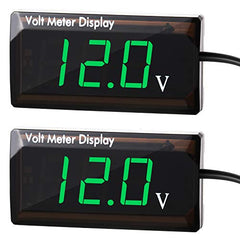Frienda 2 pack voltmeters front view for quick voltage checks