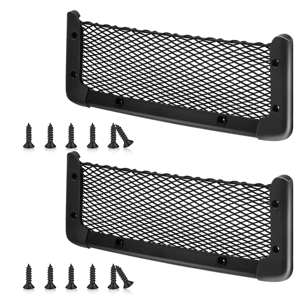 Frienda framed mesh pocket attached to car door for extra organization
