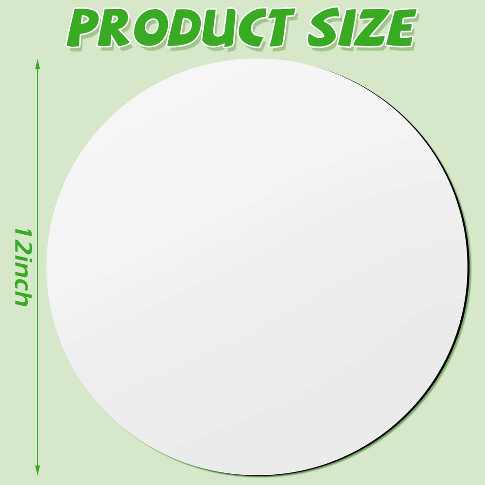 Frienda blank car magnet 12-inch round black front, ready for logos