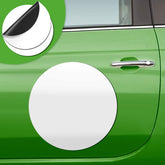 Frienda blank car magnet 12-inch round white front, ideal for DIY vehicle ads