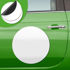 Frienda blank car magnet 12-inch round white front, ideal for DIY vehicle ads