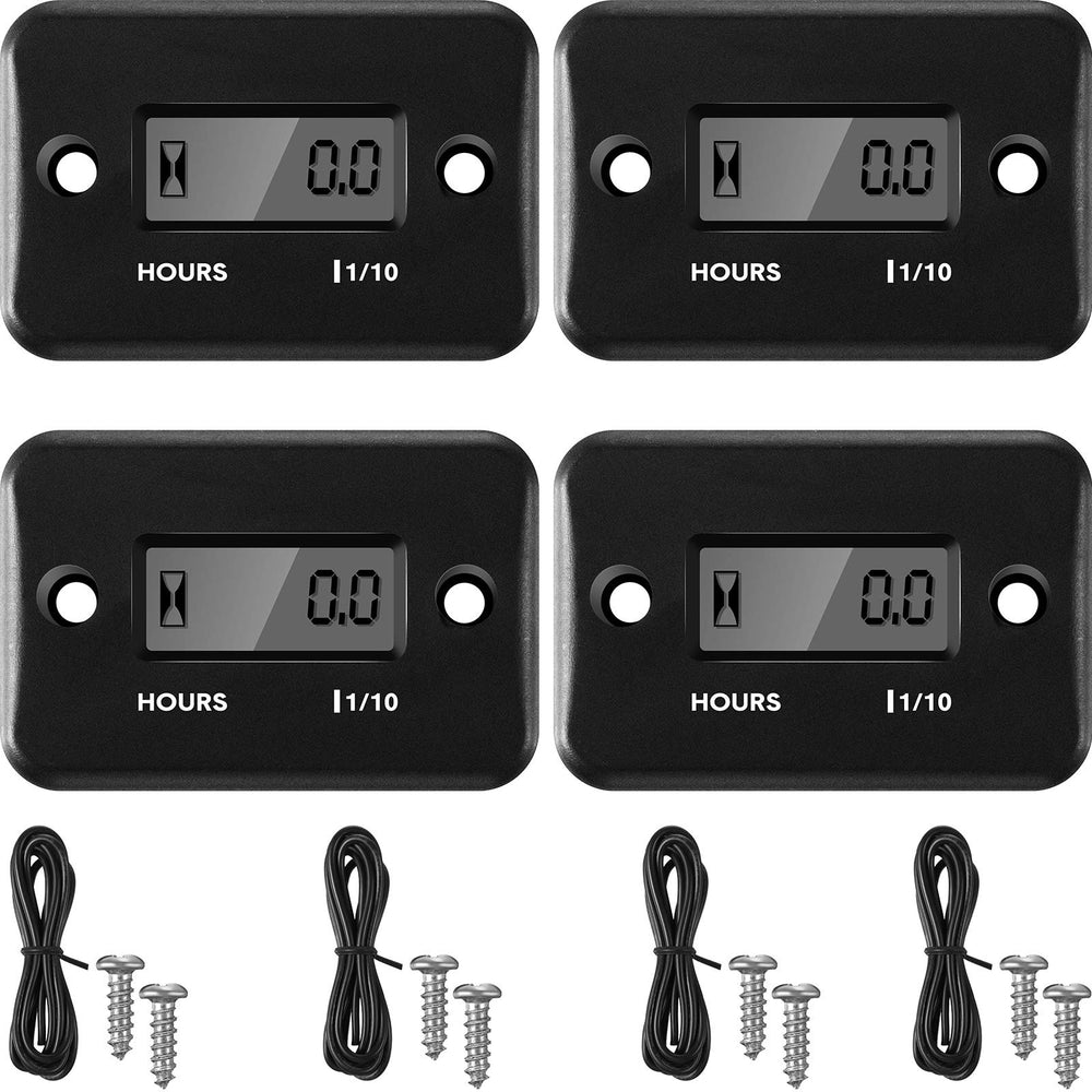Frienda hour meter with digital display tracking engine time for maintenance planning