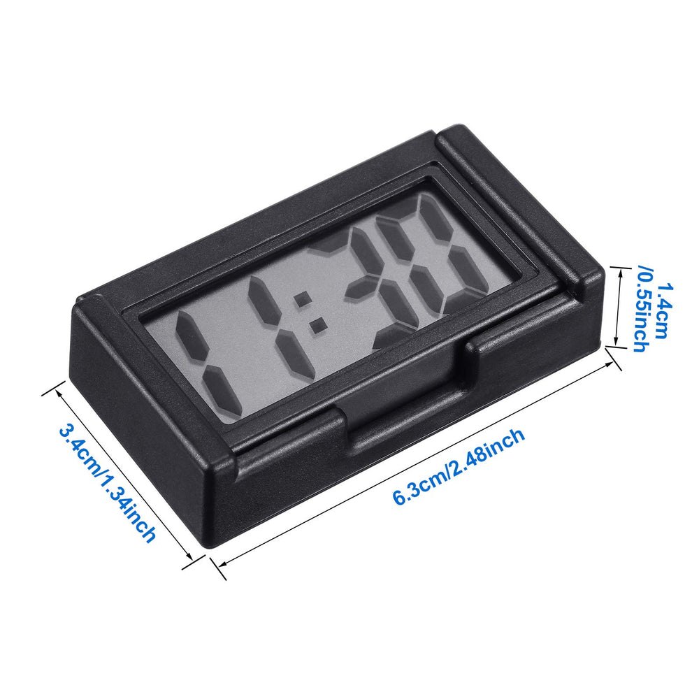 Frienda mini digital clock with adhesive on dash for flexible mounting