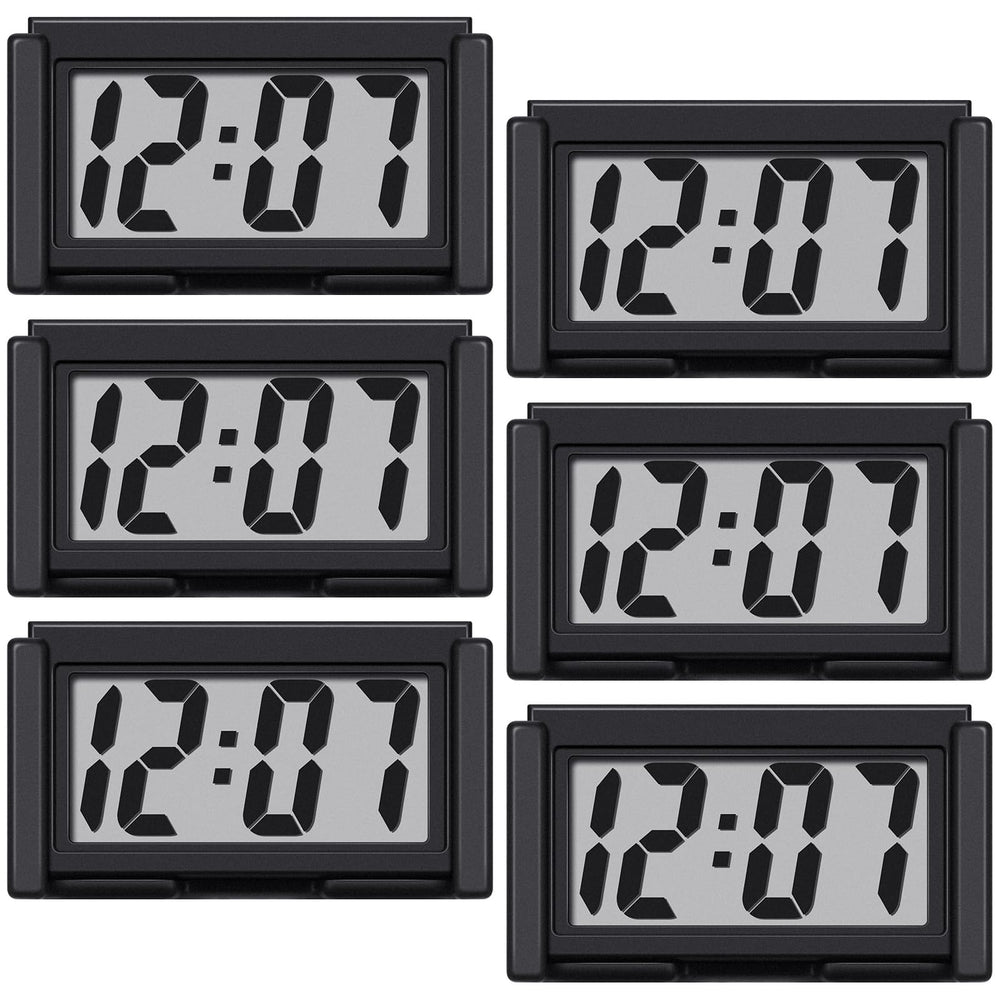 Frienda mini digital clock front view on dashboard for quick time checks