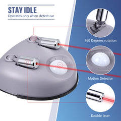 Frienda Park Dual Laser motion-detection lights up as you approach for easy visibility.