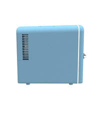 Frigidaire Retro Mini Fridge heavy-duty locking latch for secure transport.