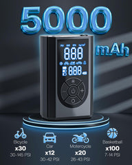 FRIWOLE wireless inflator in use, showcasing portable convenience.
