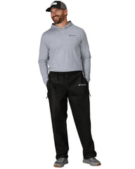 Frogg Toggs Bull Frogg Pant front view showing fit for outdoor activity