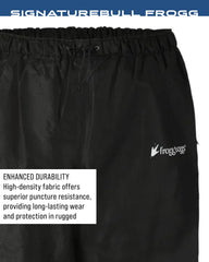 High-density fabric on Frogg Toggs Bull Frogg Pant boosts durability